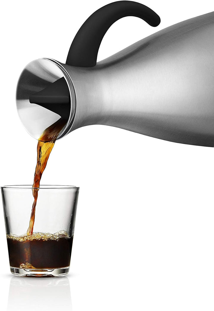 EVA SOLO | Isolierkanne 1,0l Edelstahl | 100% tropffreie | Isolierkannen, Edelstahl