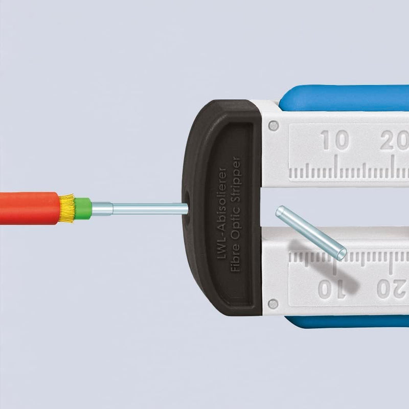 Knipex Abisolierwerkzeug für Glasfaserkabel 190 mm 12 85 110 SB