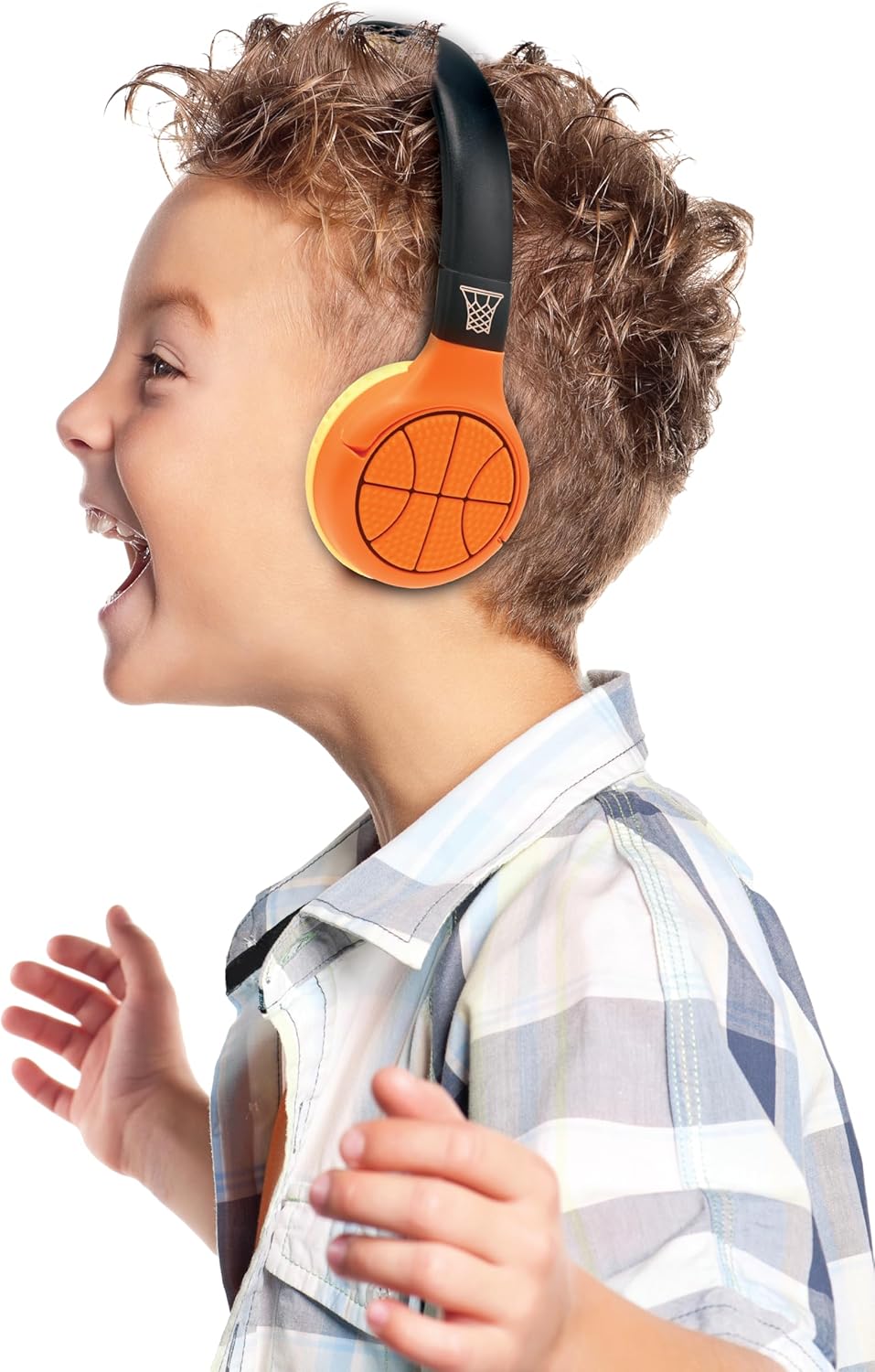 Lexibook - Basketball - 2-in-1 Bluetooth- und kabelgebundene Kopfhörer mit Mikrofon und Steuerungsta