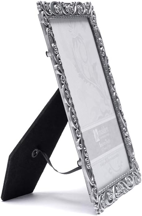 Malden International Designs 5371-57 Morgan Metall-Bilderrahmen, 12,7 x 17,8 cm, silberfarben 5x7, 5