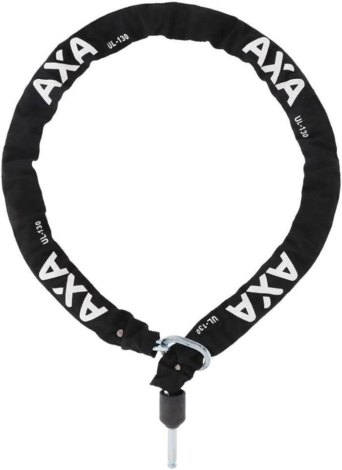 AXA Atlas Large + ULC 130 Einsteckkette + Satteltasche – Rahmenschloss Set – Sicherheitsstufe 14 – S