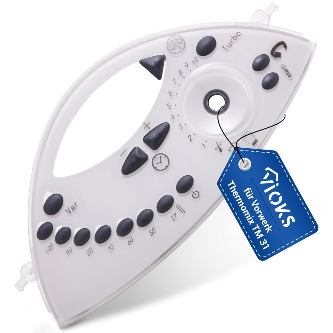 VIOKS Frontabdeckung Tastaturmaske für Vorwerk Thermomix TM31 / Thermomix TM31 Ersatzteile/Vorwerk T