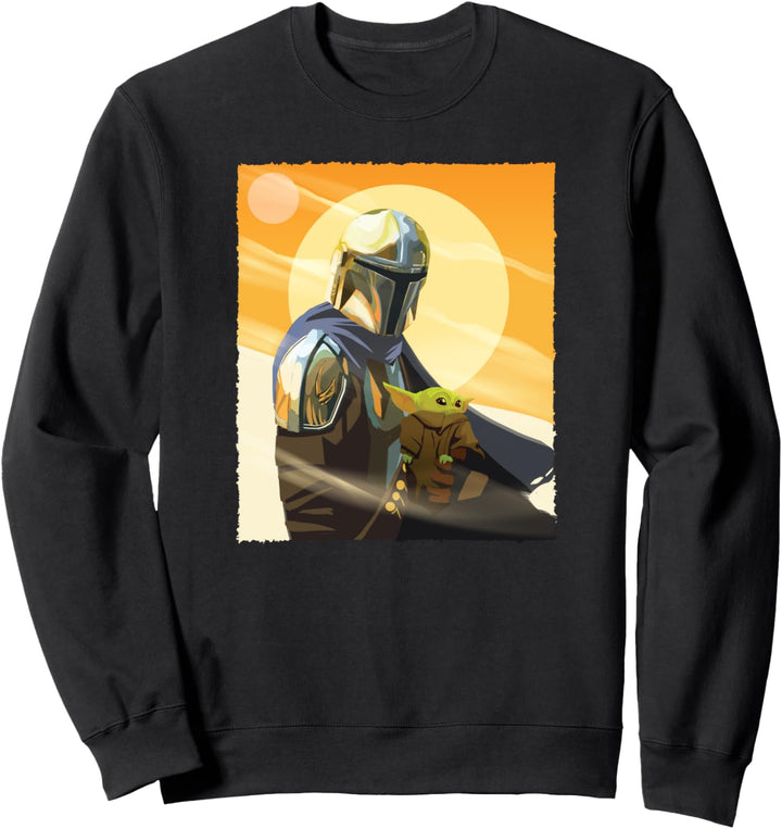 Star Wars The Mandalorian Mando and the Child Clan of Two Sweatshirt