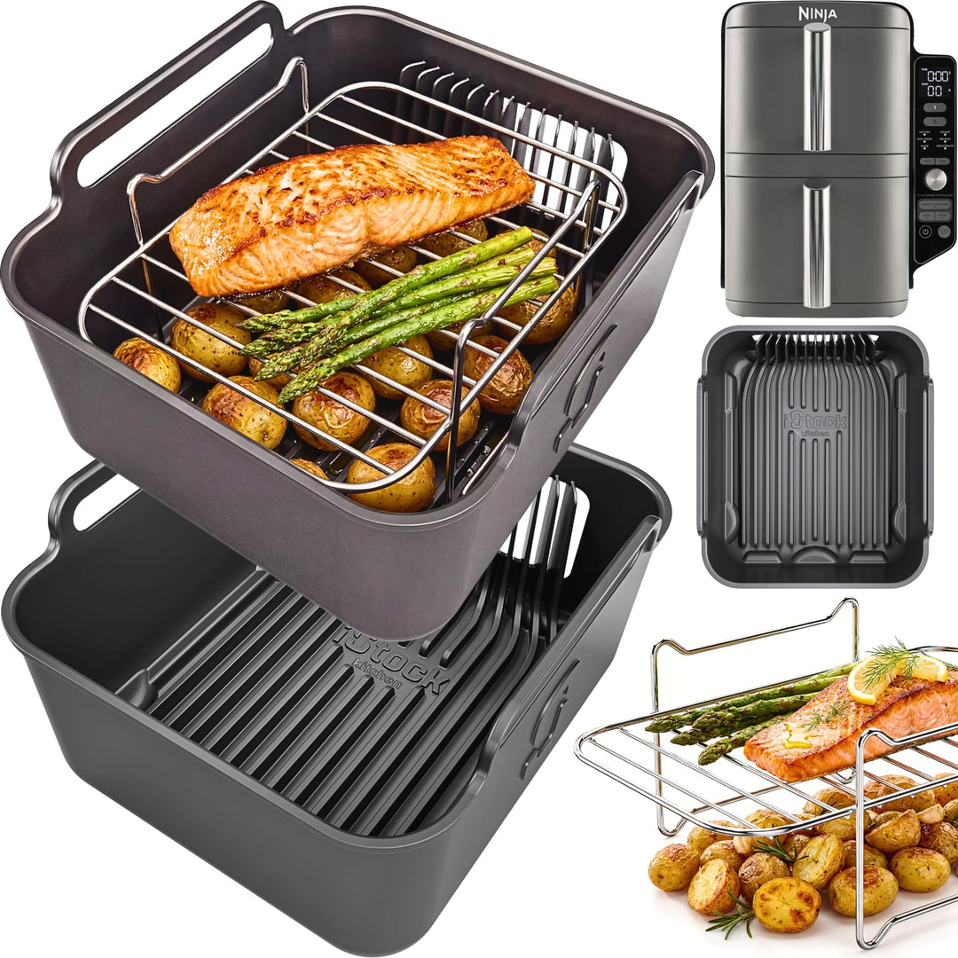 AirFlow Pro Ninja 9,5 l SL400UK Silikoneinlagen + Gestelle, handschuhähnliche Passform für Ninja 9,5