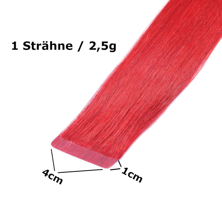 hair2heart Tape Extensions Echthaar Gewellt - 10 Tapes 2.5g 60cm 9/31 lichtblond gold-asch 10 Strähn