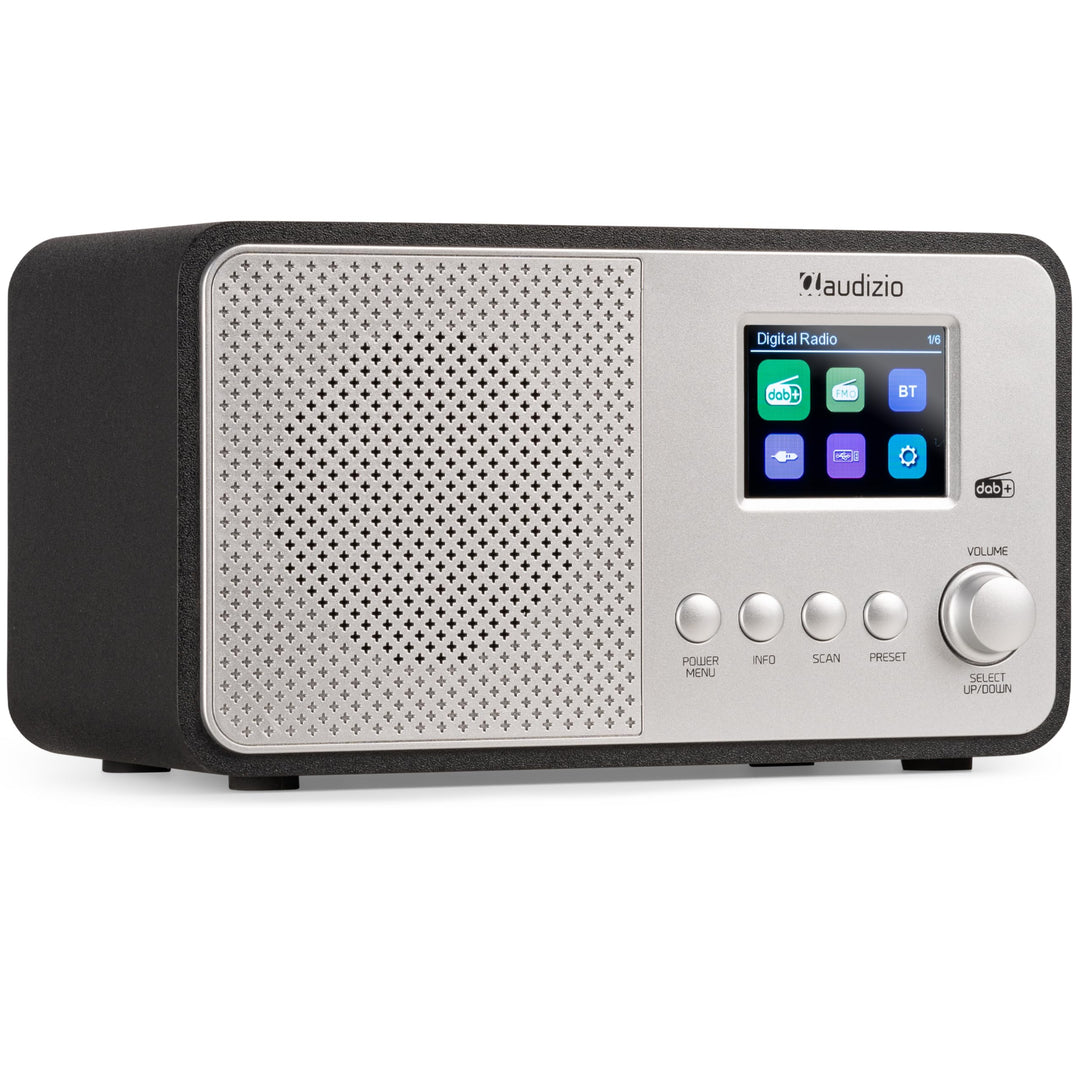 Audizio Avio - Kompaktes DAB Plus Radio mit Bluetooth, Digitalradio, FM & UKW, AUX, 30 Watt Lautspre