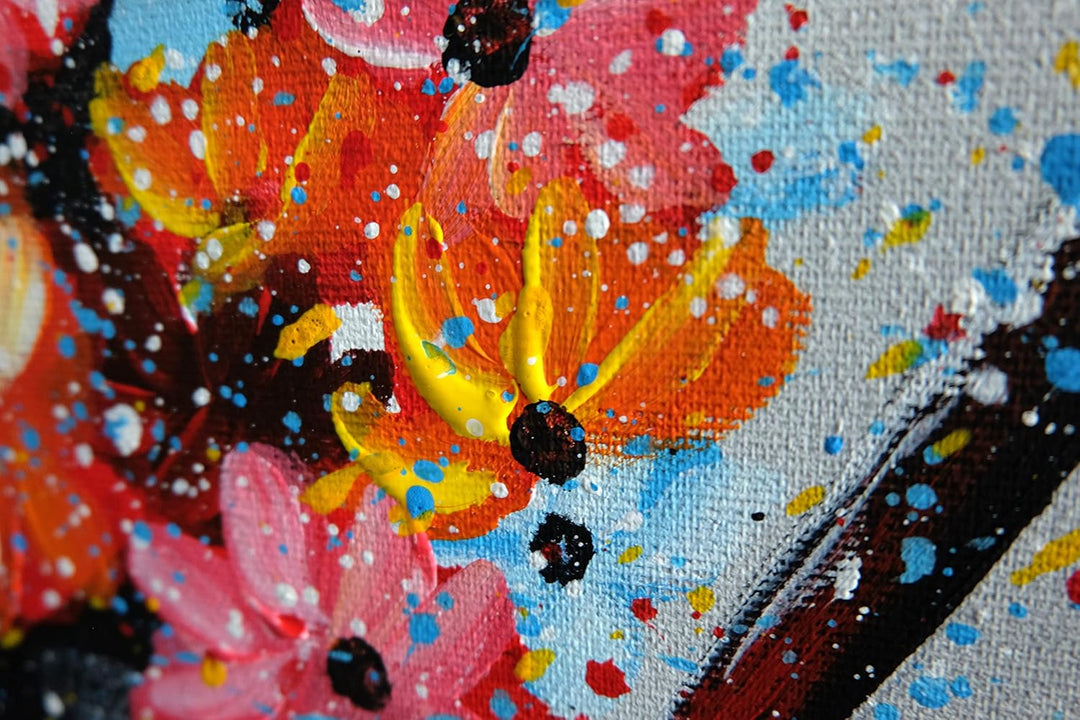 Monica Mirafiori I 100% HANDGEMALT I Gemälde Fahrrad 100x70cm | Gemälde Handgemalt | Acrylgemälde |