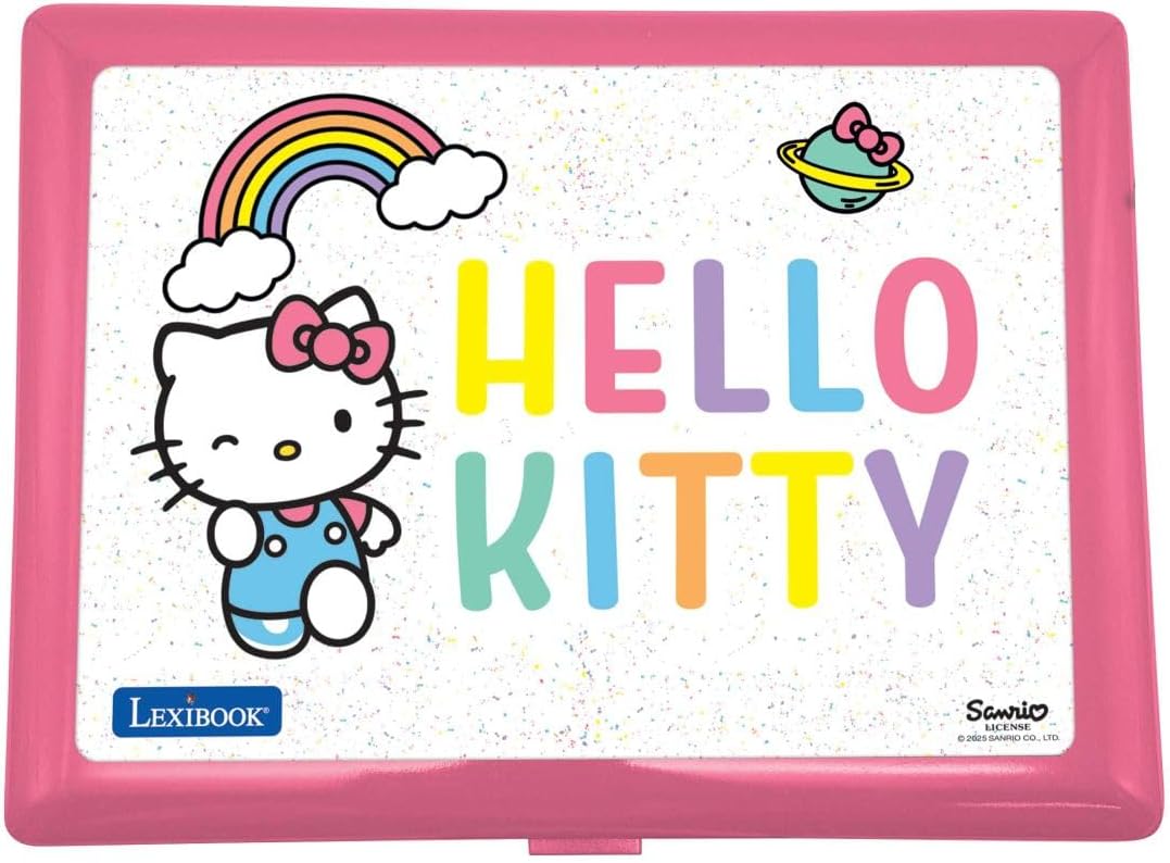 Lexibook, Hello Kitty, Zweisprachiger Lern-Laptop Englisch/Deutsch,164 Aktivitäten: Sprache, Schreib