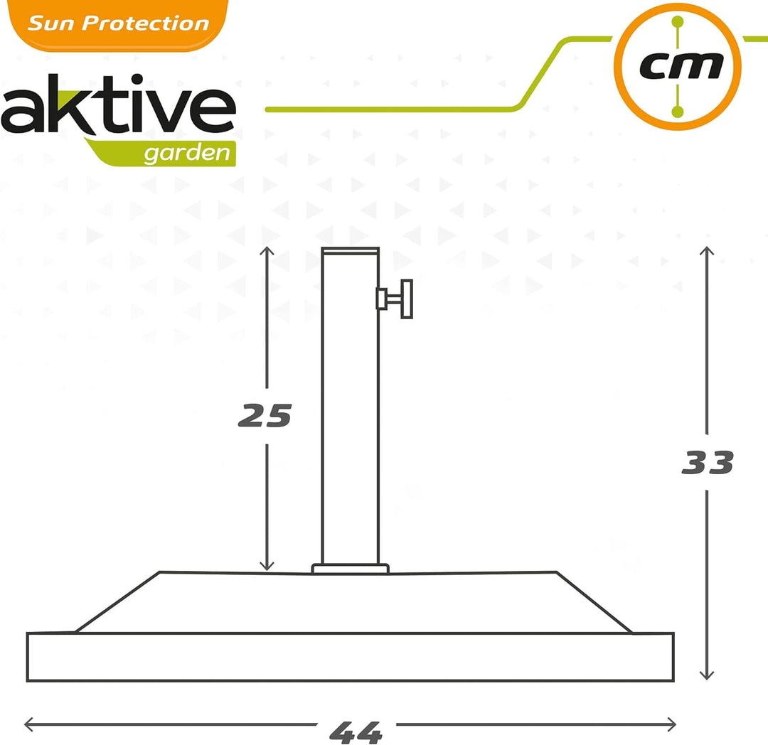 AKTIVE 61053 Kunststoffhalter für Sonnenblende quadratisch 38-48