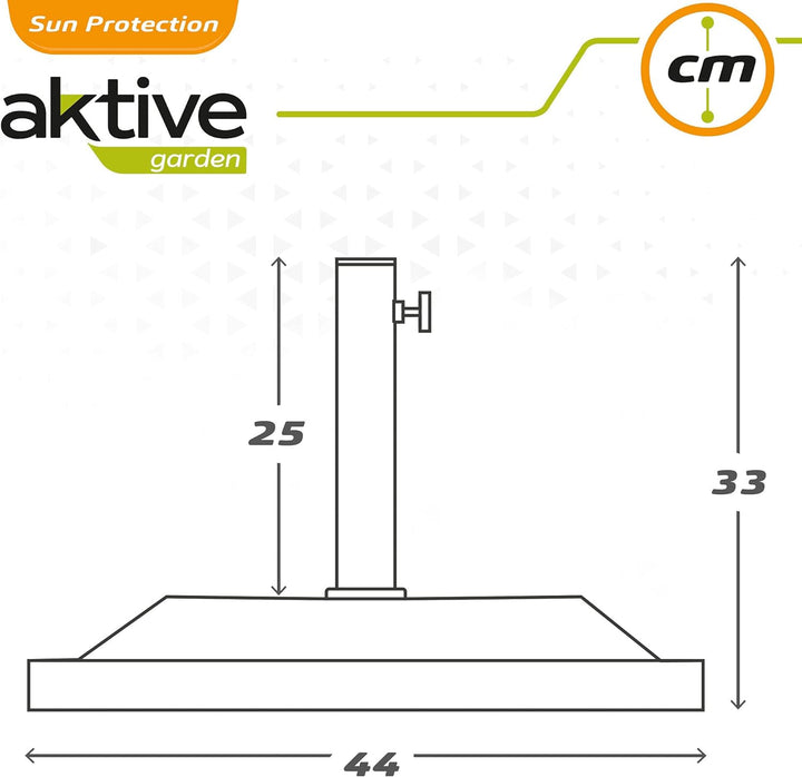 AKTIVE 61053 Kunststoffhalter für Sonnenblende quadratisch 38-48
