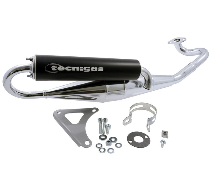 Auspuff TECNIGAS Next-R Chrom kompatibel für PEUGEOT Speedfight 3 50 LC (2-Takt) Typ:F1, Speedfight