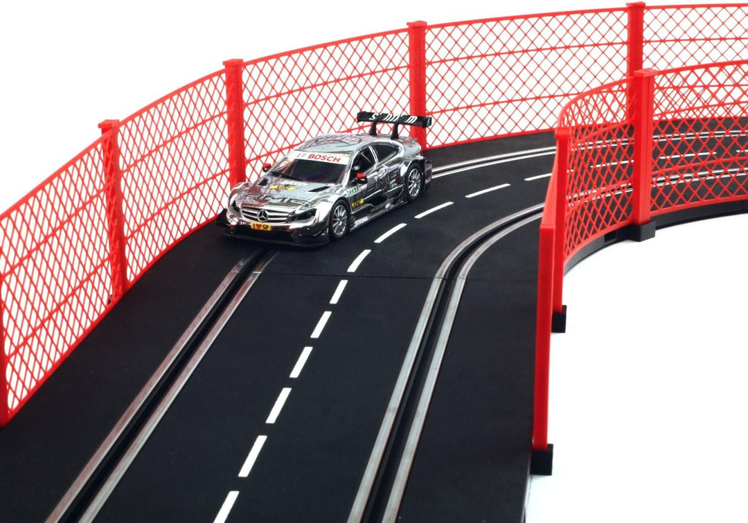 Overdrive-Racing Fangzaun System Rot 5m kompatibel mit Carrera Digital 124 132 EVO Kurven Geraden Za