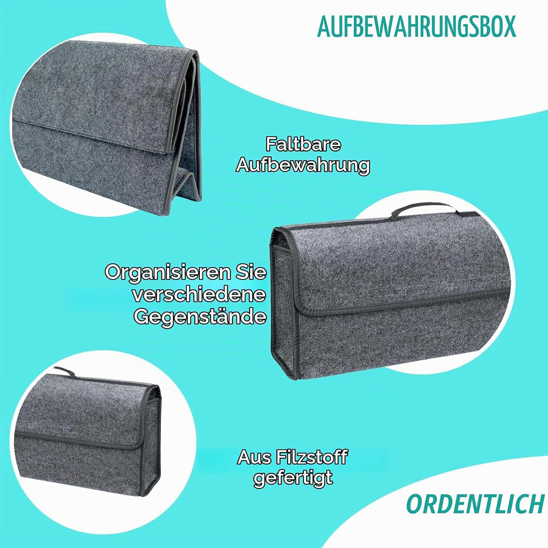 2Stück Kofferraum Organizer, Auto Kofferraum Organizer, Filz Auto box kofferraumtasche Toolbag - Gee