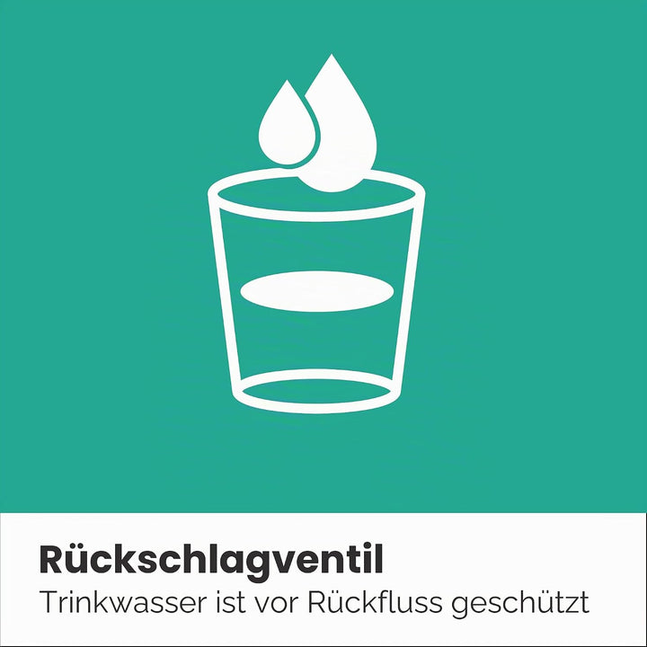 hansgrohe FixFit Fine S - Schlauchanschluss Dusche, universaler Wandanschluss mit Rückflussverhinder