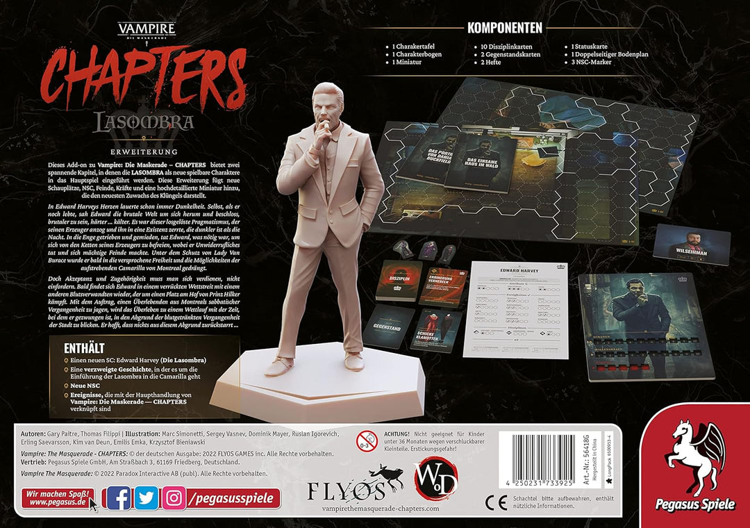 Pegasus Spiele 56418G Vampire: Die Maskerade – Chapters: Lasombra [Erweiterung]