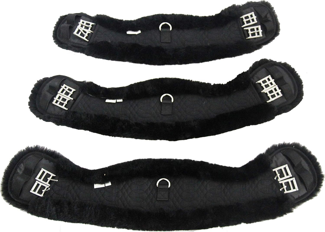Merauno® Lammwolle Mondgurt Sattelgurt, Kurzgurt Dressurgurt, aus Qualitäts Merino Lammwolle, spezie