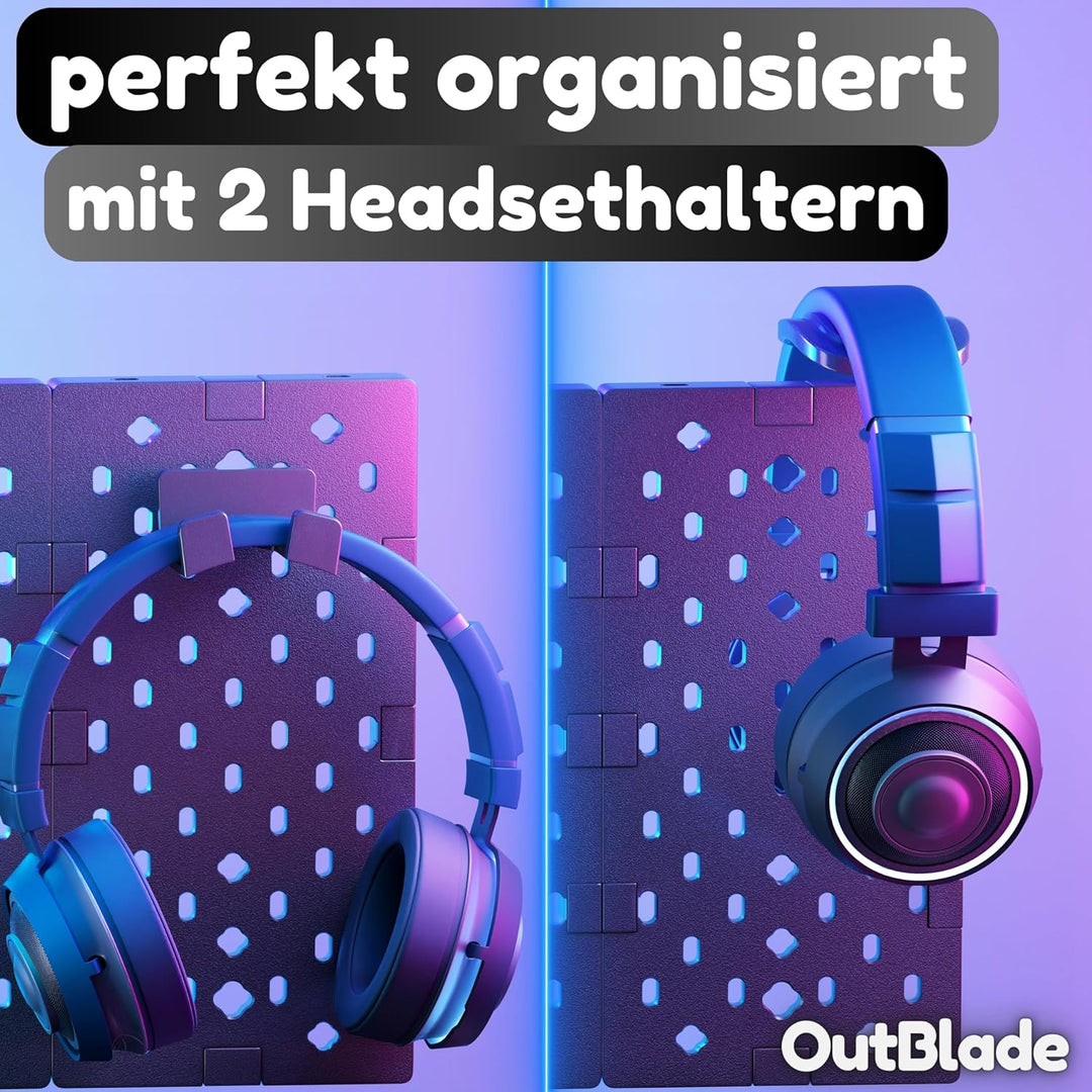 OutBlade Headset Halterung - Gaming Zubehör - Kopfhörer Ständer - Kopfhörer Halter - Kopfhörer Halte