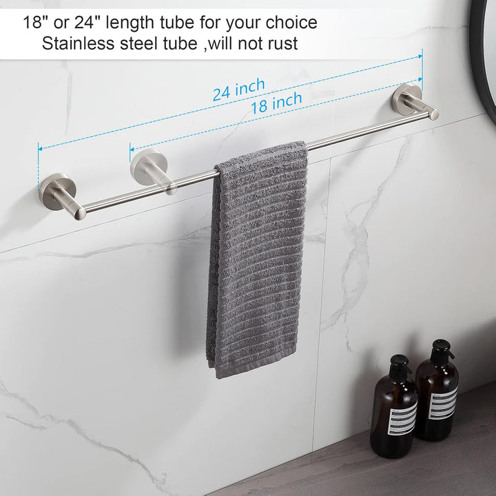BGL Badezimmer-Hardware-Set, gebürstetes Nickel, Badezimmer-Zubehör-Set, Handtuchstange 8-teilig Geb