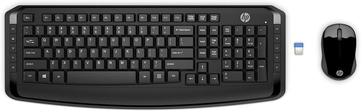 HP 300 Bundle (3ML04AA) kabellose Tastatur und Maus (QWERTZ, 1.600 dpi, USB Dongle, 3 Tasten, Scroll