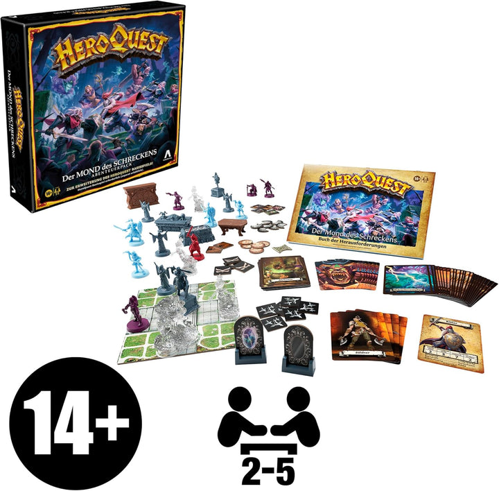 AVALON HILL HeroQuest Der Mond des Schreckens Abenteuerpack, HeroQuest Basisspiel erforderlich, Roll