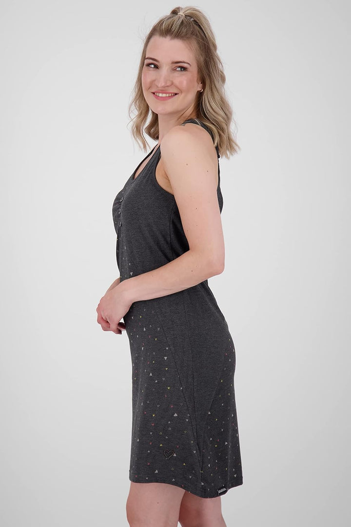 ALIFE and Kickin CameronAK B Top Dress Damen Sommerkleid, Kleid M Moonless Melange, M Moonless Melan
