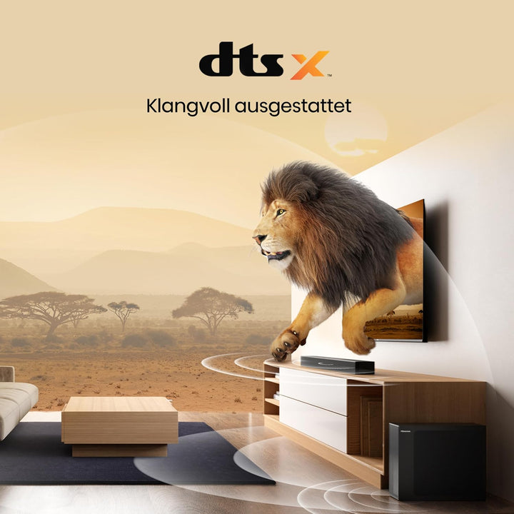 Hisense HS2100 2.1 Soundbar Home Theater System mit kabellosem Subwoofer, 240W, Dolby Audio, Bluetoo