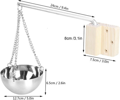 Fdit Sauna Aroma Bowl Edelstahl Aromaöl Tasse Sauna & SPA Ätherisches Öl Halter Sauna Raumzubehör 12