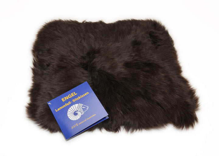 Reissner Lammfelle Sitzauflage DIANA-40-MOC aus Schaffell hochwollig quadratisch 40x40cm Mocca