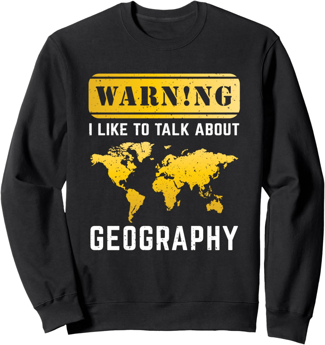 Geschenk für Geografielehrer Erdkunde Sweatshirt