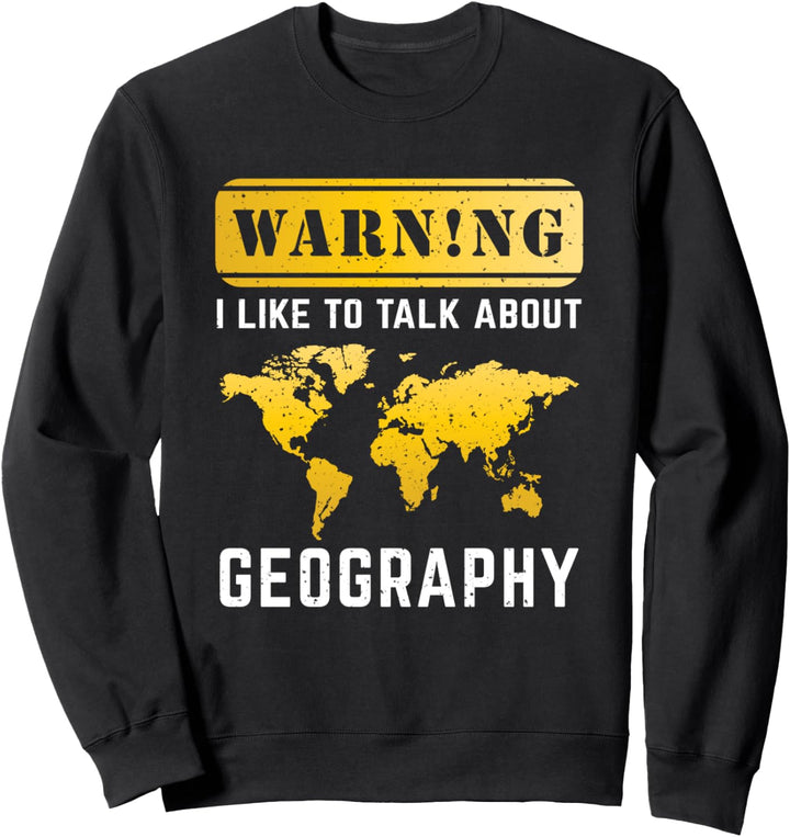 Geschenk für Geografielehrer Erdkunde Sweatshirt