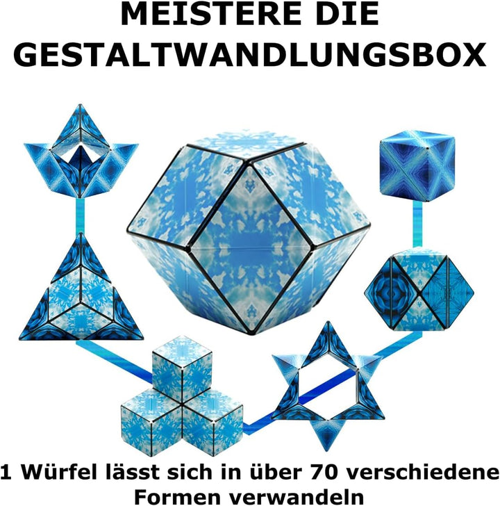 Shashibo Formwechsel-Box – Preisgekrönter, patentierter Zappelwürfel mit 36 Seltenerdmagneten – läss