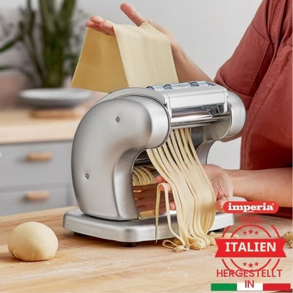 Imperia Pastapresto. Elektrische Nudelmaschine 100% Made in Italy. Frischpastamaschine aus Stahl mit