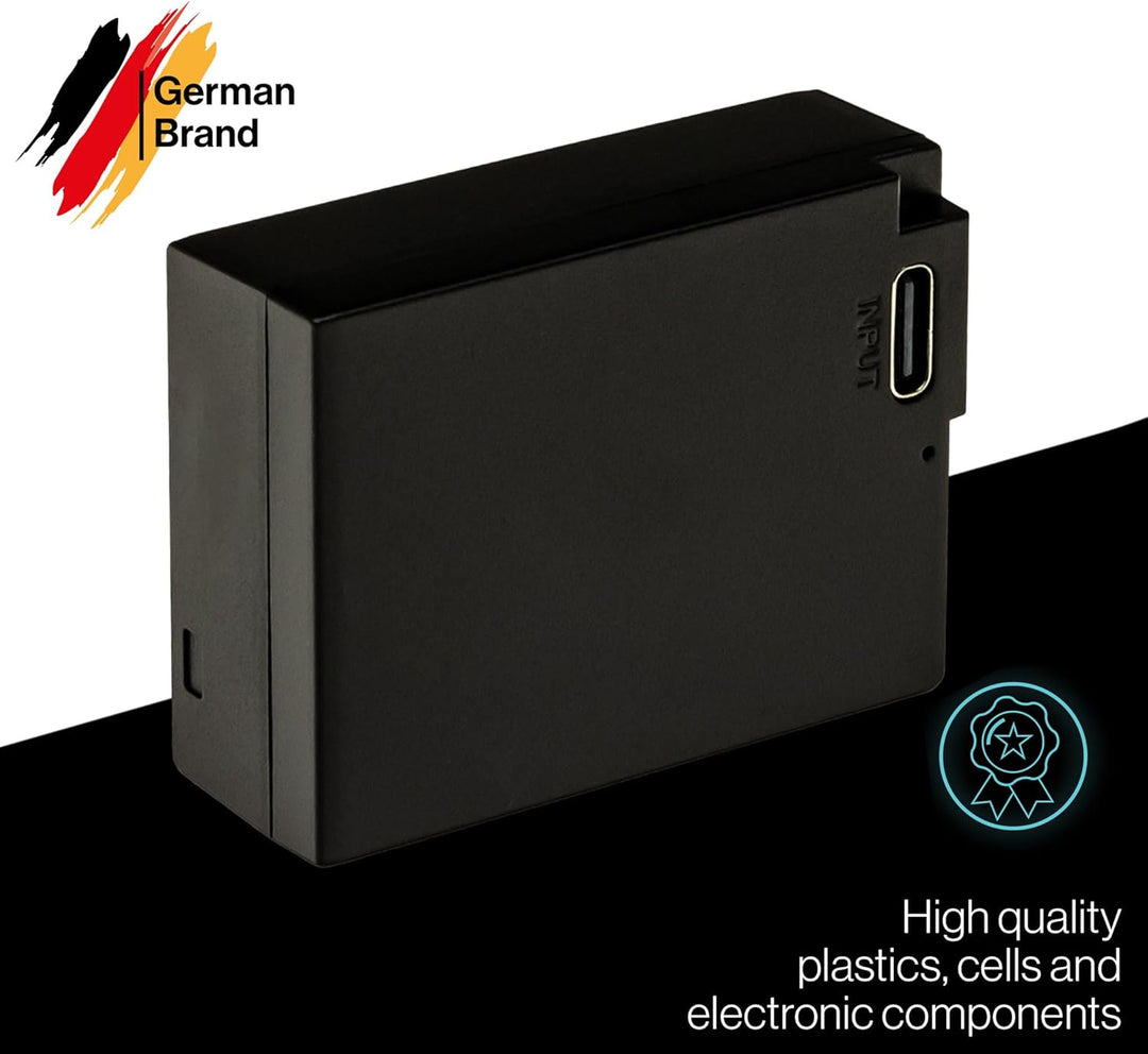 PATONA Platinum DMW-BLC12 E USB Akku 1100mAh mit direktem USB-C Eingang (1402) DC FZ1000 II G91 DMC