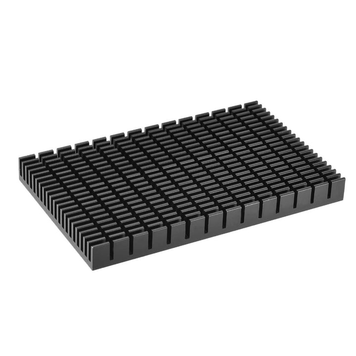 sourcing map Kühlkörper mit kreuzförmigen Kerben für LED und Netzteil 150 x 93 x 15mm Schwarz Schwar