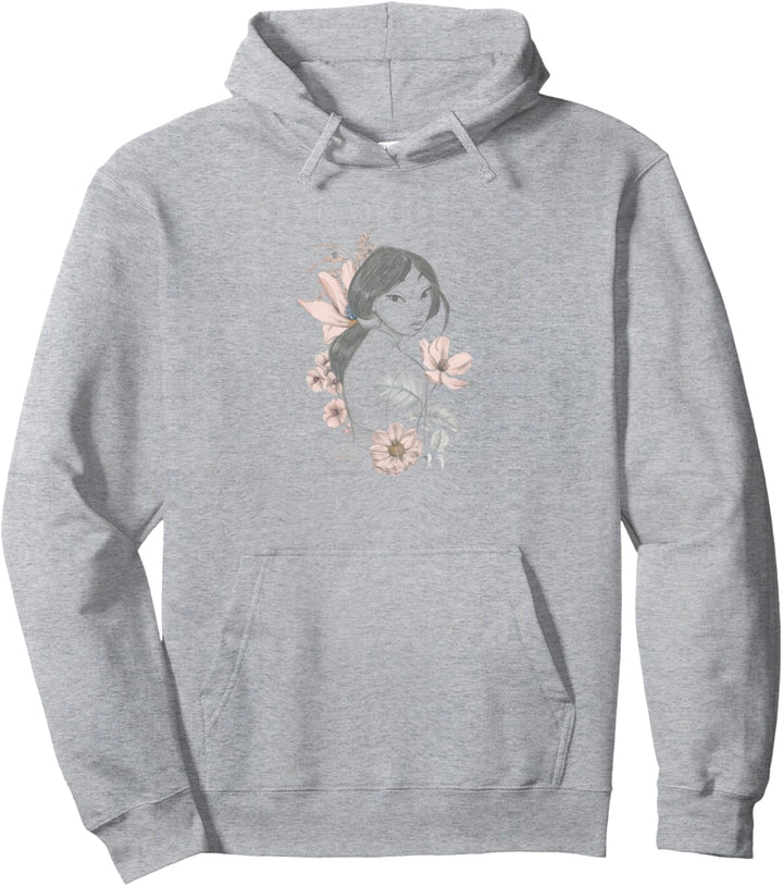 Disney Mulan Line Art Portrait Pullover Hoodie