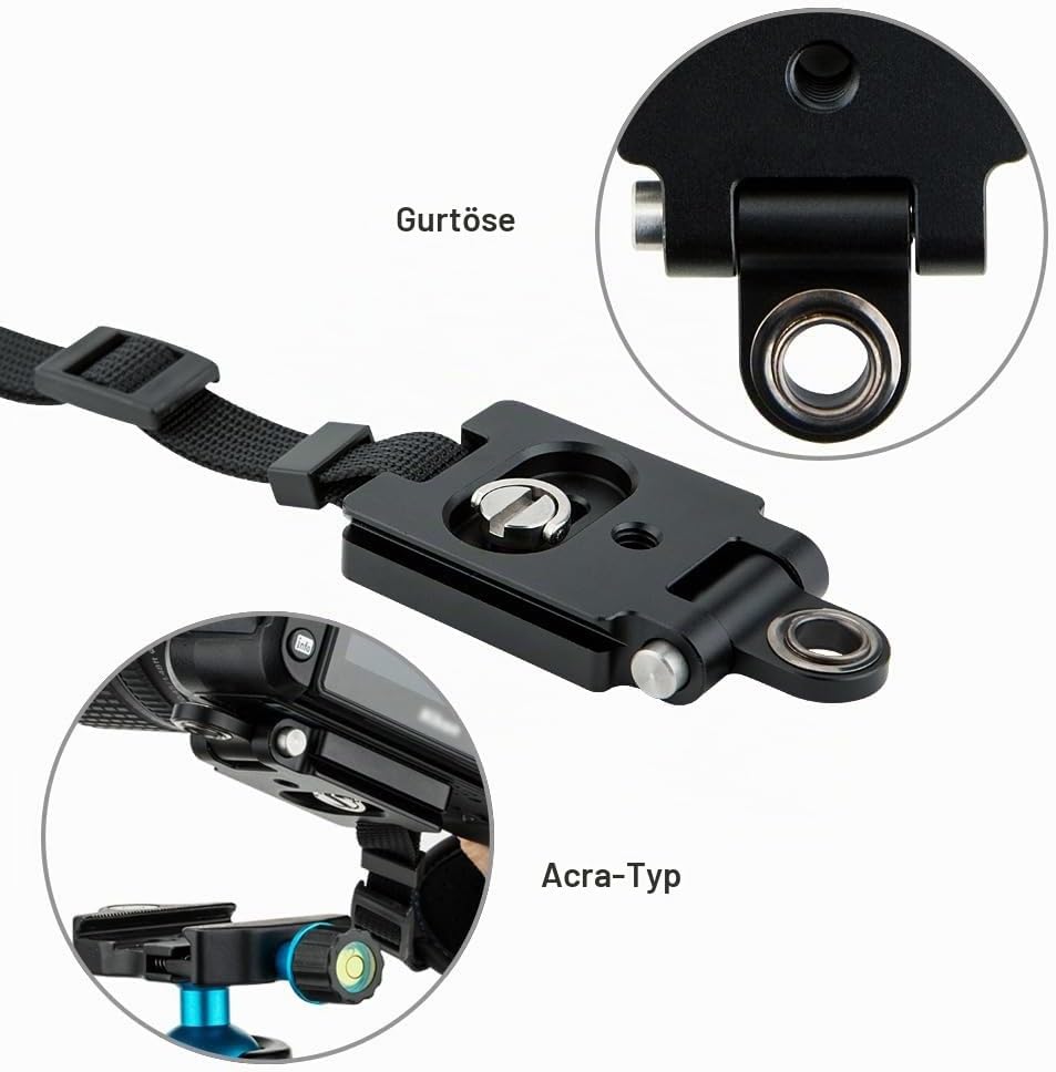 JJC Handschlaufe für DSLR Kamera Canon Nikon Olympus Sony Panasonic Pentax(mit Arca Swiss Type Plate