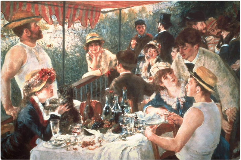 Bilderwelten Leinwandbild - Auguste Renoir - Das Frühstück der Ruderer Querformat 80 x 120 cm 80cm x