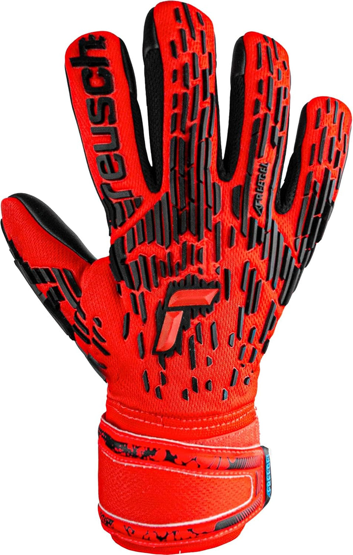 Reusch Unisex Jugend Torwarthandschuhe Attrakt Freegel Silver Junior mit Sehr Gutem Grip und Innenna