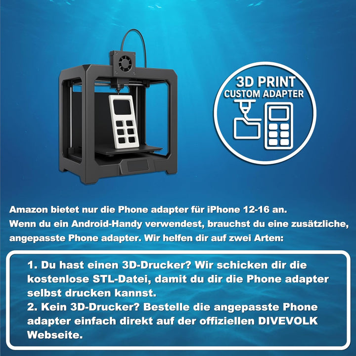 DIVEVOLK Unterwasser-Fotografie Seatouch 4 Max Unterwassergehäuse für iPhone 12/12 Pro/12 Pro Max/13