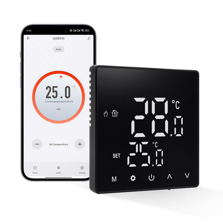 CNBINGO Thermostat Fussbodenheizung WLAN Smart Thermostat Heizung Digital Raumthermostat Fussbodenhe