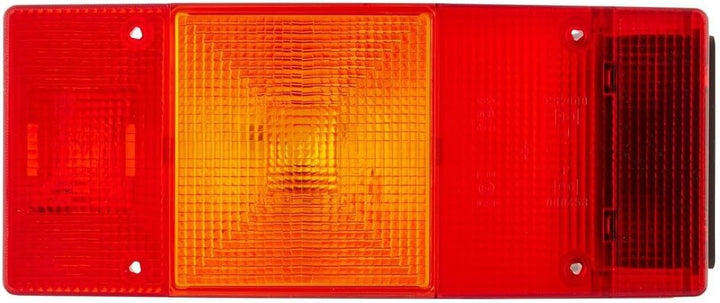 HELLA - Heckleuchte - Glühlampe - 12V - Anbau - Lichtscheibenfarbe: rot - Stecker: Flachstecker - re