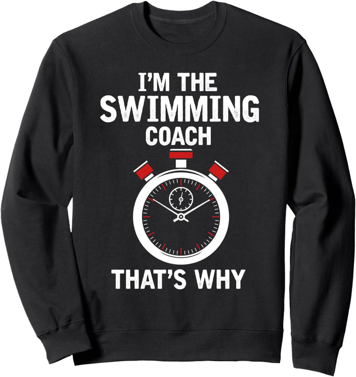 Schwimmer Training Sportler Coach Schwimmen Lustiges Trainer Sweatshirt