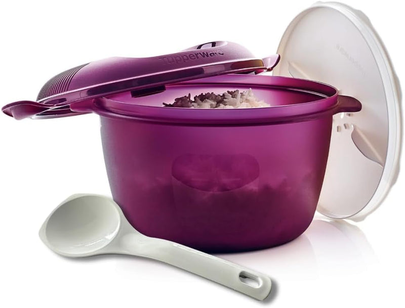 TUPPERWARE Mikrowelle Reis-Meister 3,0 L lila grosser Reiskocher Mikro Micro 9896