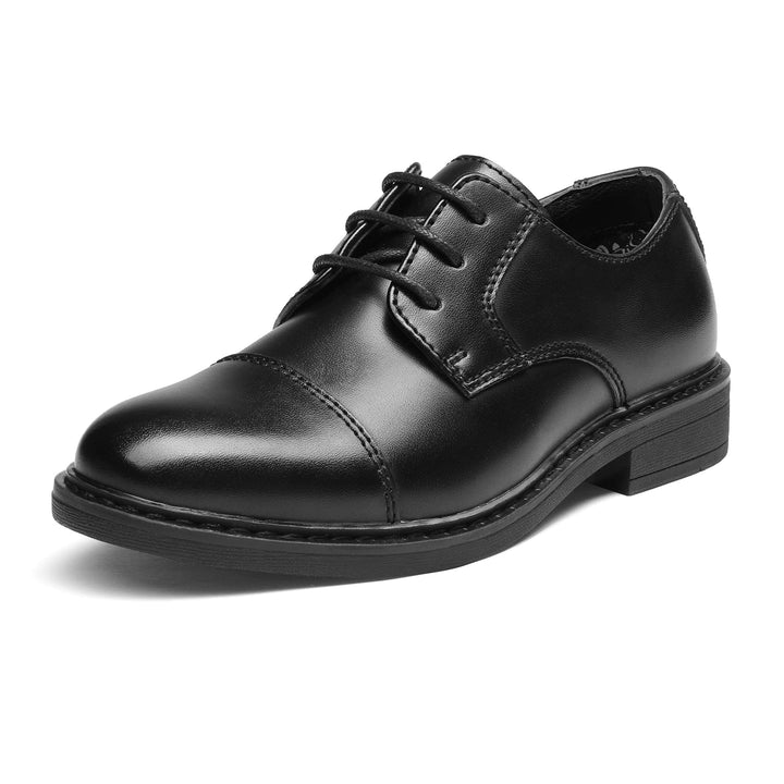 Bruno Marc Schnürhalbschuhe Jungen Anzugschuhe Derby Oxford Hochzeit Party Schuhe 32 EU Schwarz, 32