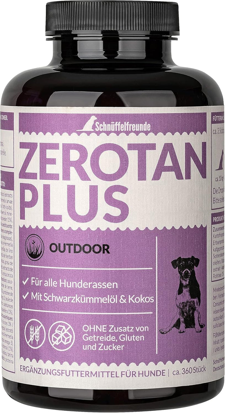 Schnüffelfreunde Zerotan Plus I Mit Schwarzkümmelöl und Kokosöl - Snack für Hunde (300g - ca. 360 St