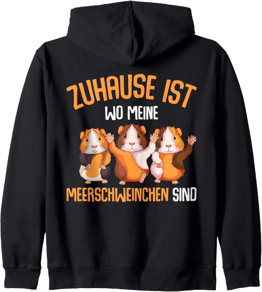 Zuhause ist wo meine Meerschweinchen sind Kinder Mädchen Kapuzenjacke