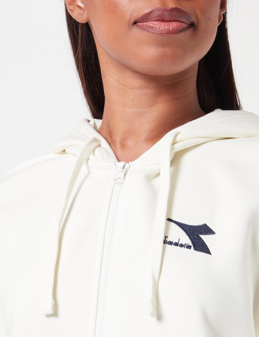 Diadora Damen L.Tracksuit HD FZ CORE M BUTTER WHITE, M BUTTER WHITE