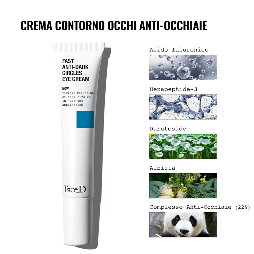 Face D – Augencreme Gegen Dunkle Augenringe 15.00 ml (1er Pack), 15.00 ml (1er Pack)
