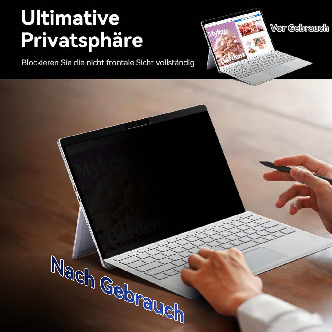 Magnetischer Blickschutzfilter Kompatibel Mit Microsoft Surface Pro 9 (2022) / Pro 8 (2021) / Pro X(