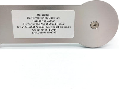 HL-Perfektion-in-Edelstahl Für KitchenAid kompatibel 3er Halterung für Flachrührer Knethaken Schneeb